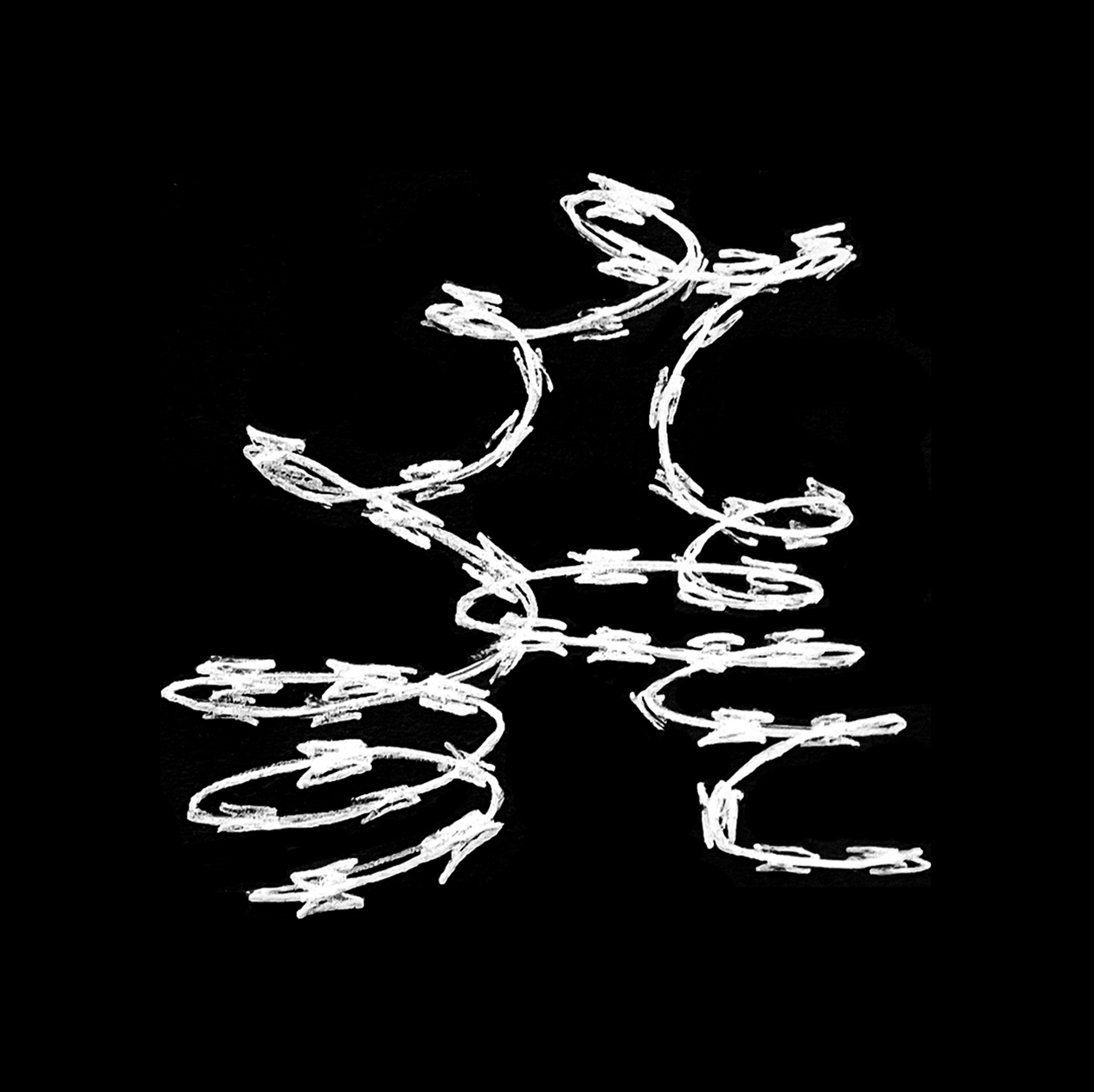 Letra A, de arame, 36 days of type, 2023