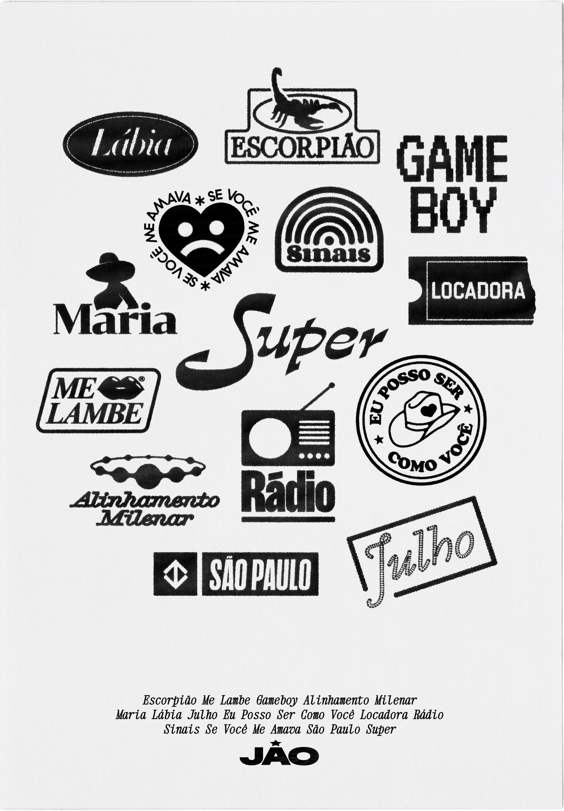 Selos para as músicas do álbum "Super" de Jão, 2023